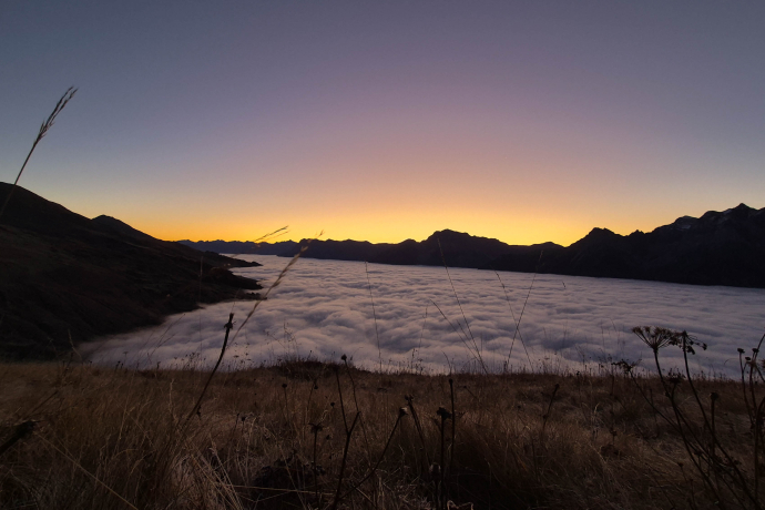 Sonnenaufgang Motta Naluns