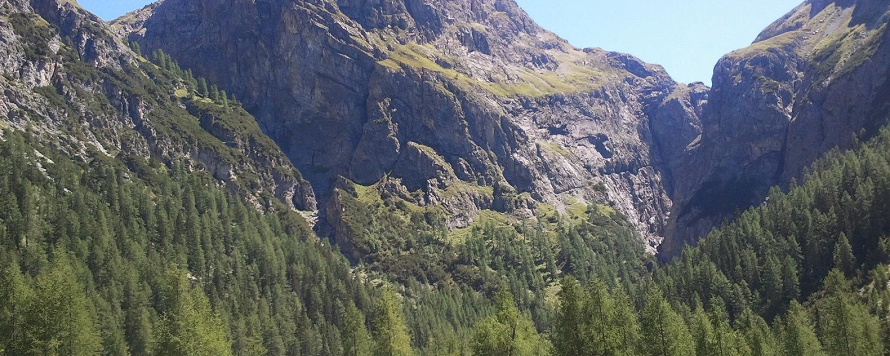 Blick von der Alp Uina Dadaint in Richtung Uina-Schlucht