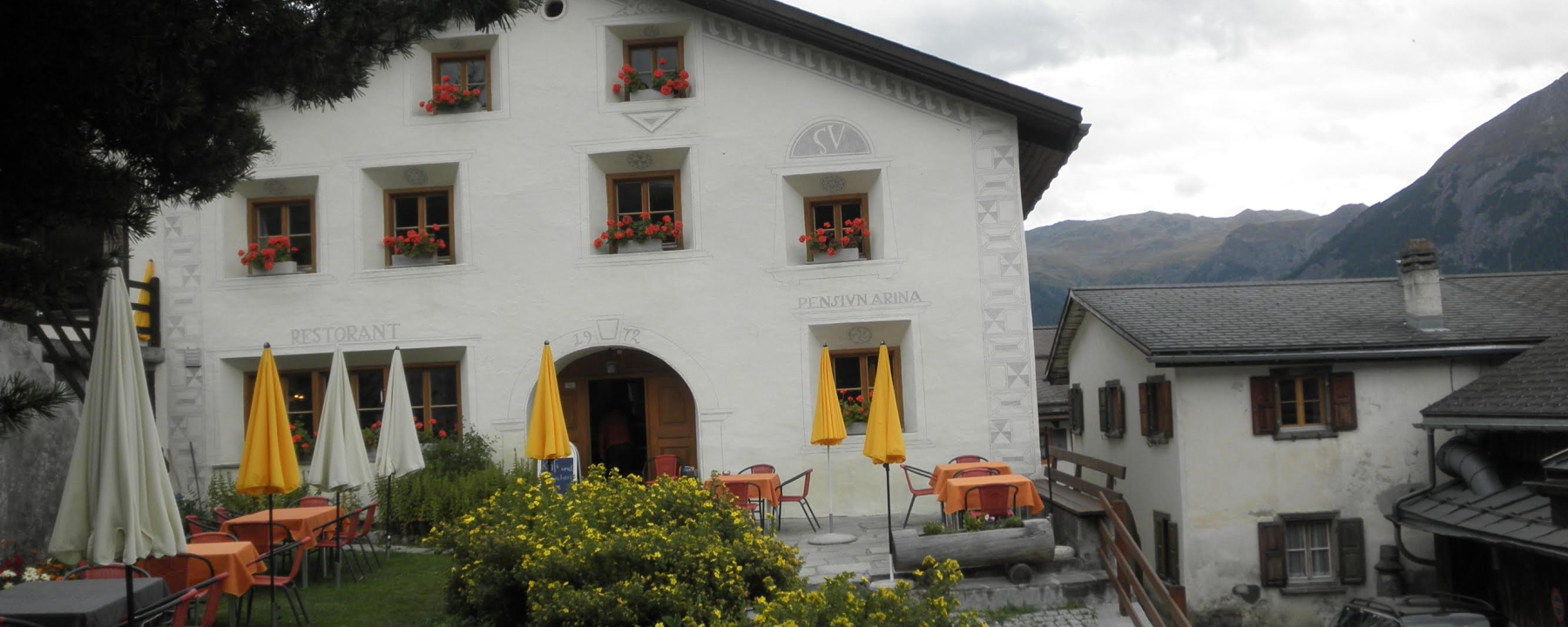 Die Pension Arina von aussen