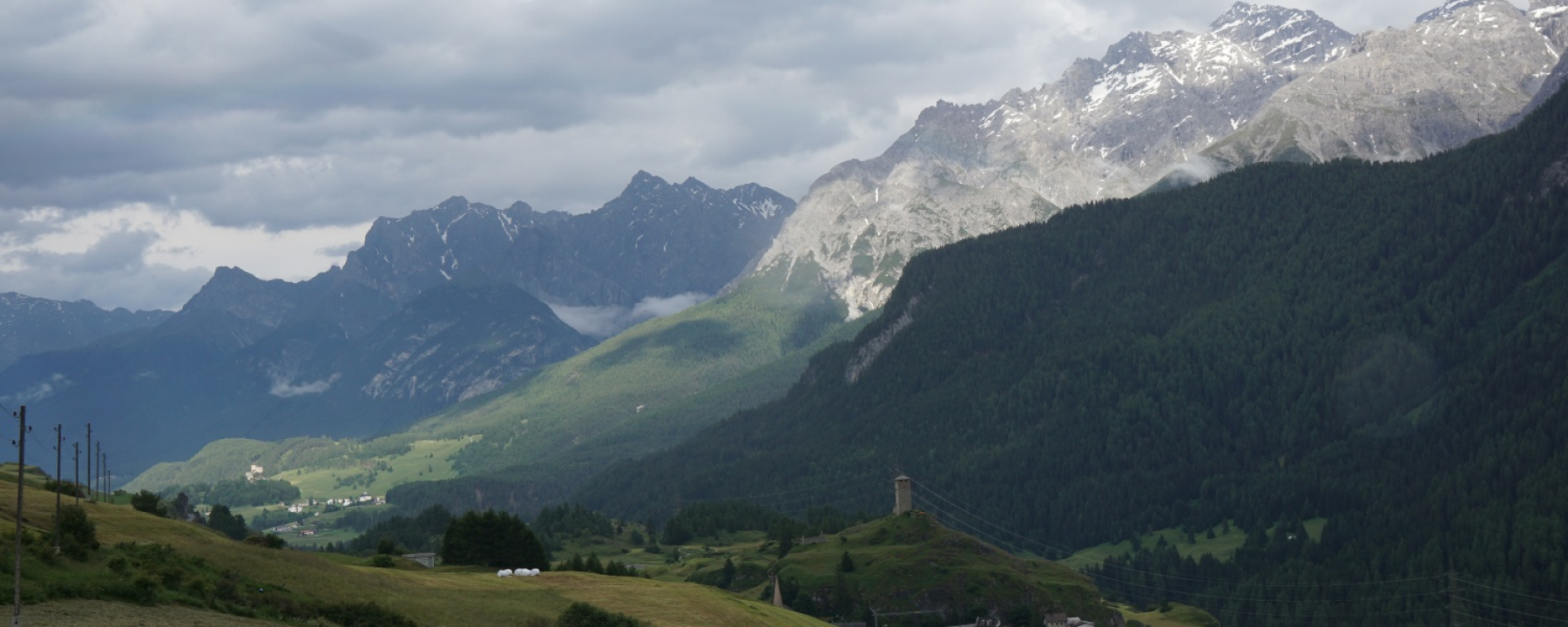 Blick auf die Unterengadiner Dolomiten