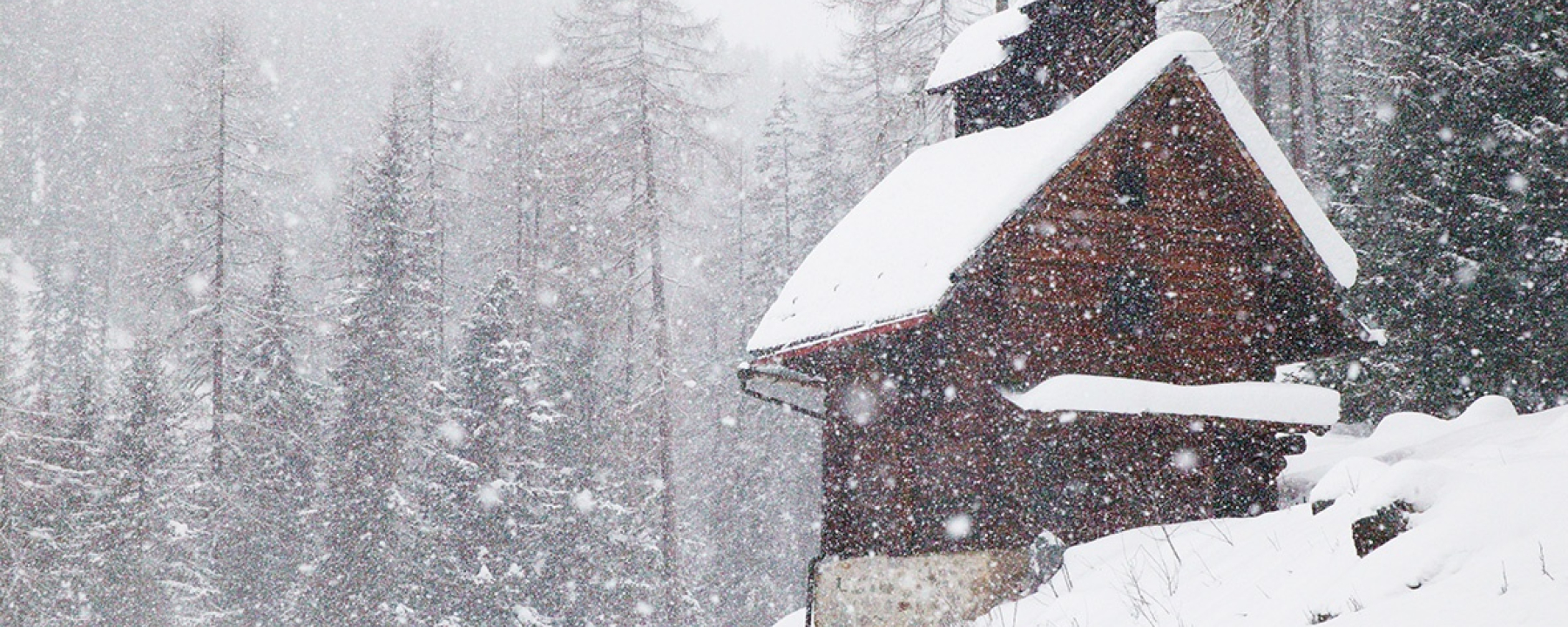 Kapelle Mengelberg im Schneegestöber