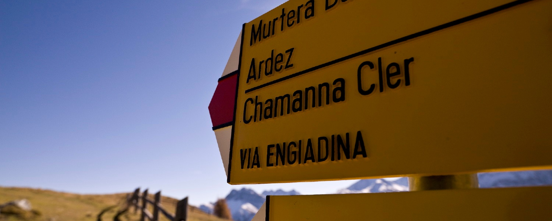Wegweiser zur Chamanna Cler
