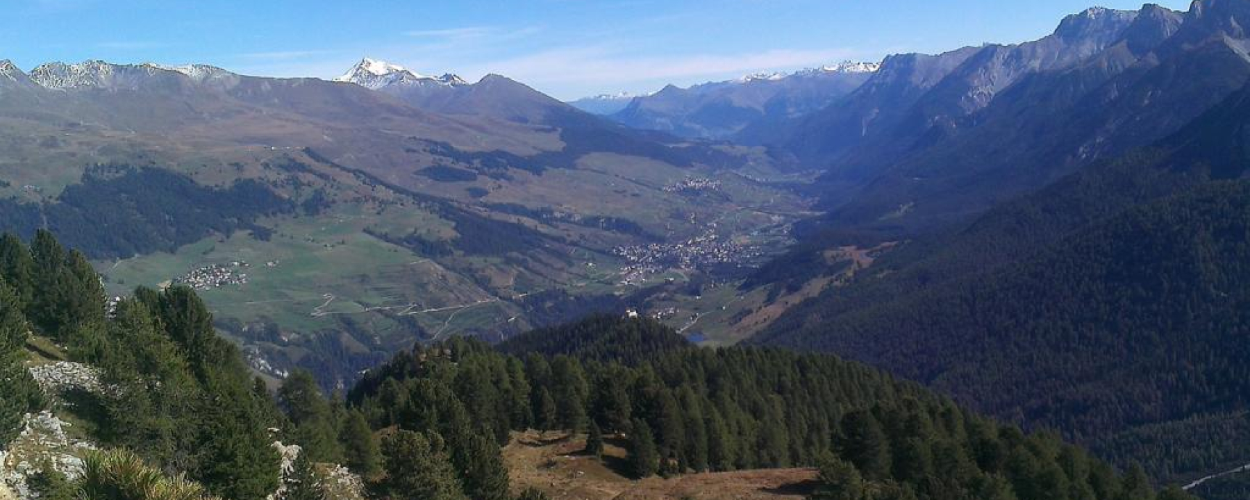 Crap Putèr: Panoramablick Unterengadin