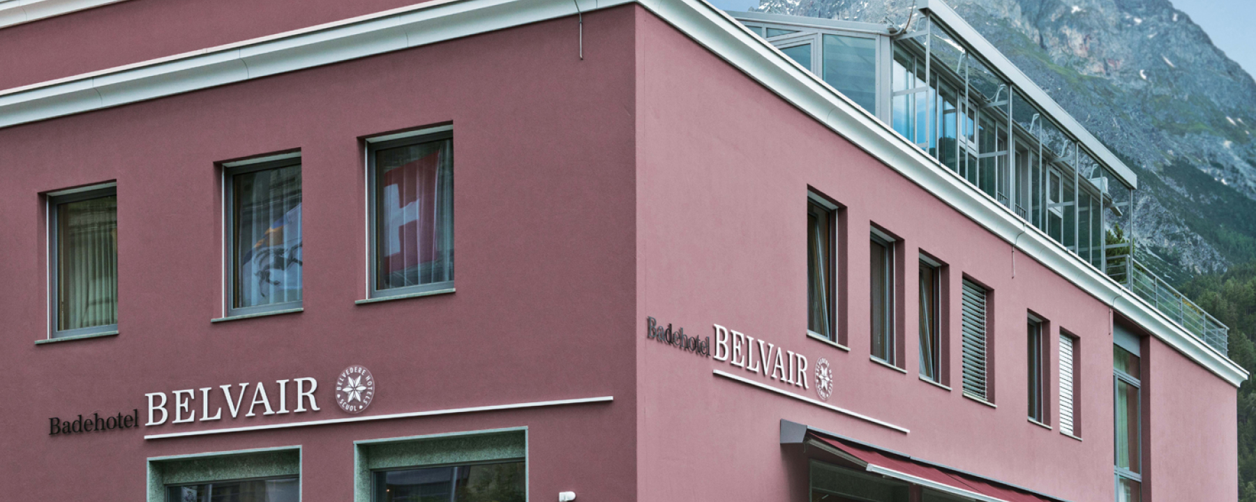 Aussenfassade Badehotel Belvair
