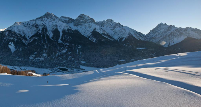 Die Unterengadiner Berglandschaft.