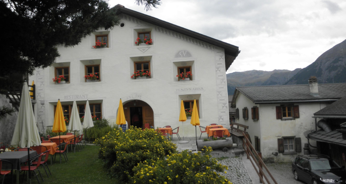 Die Pension Arina von aussen