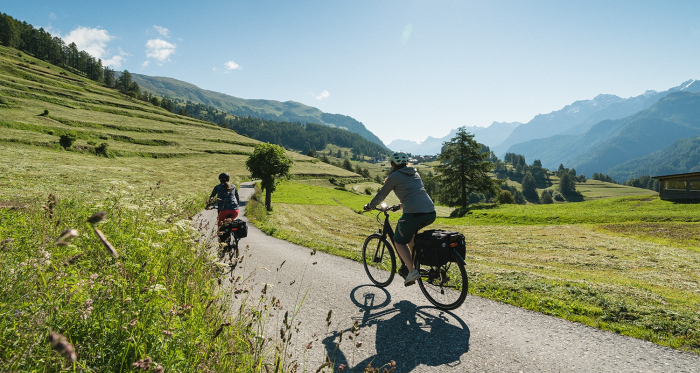 Innradweg, Unterengadin – Fahrt nach Ardez