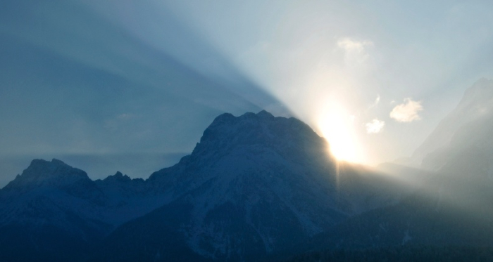 Sonnenaufgang im Winter
