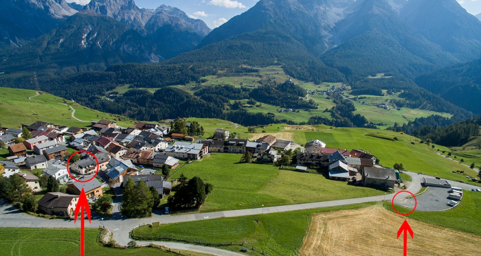 Aussenansicht + Parkplätze