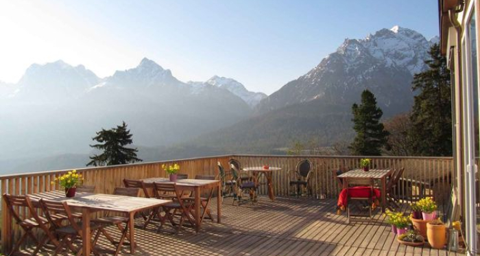 Aussicht pur auf unserer Ostterrasse