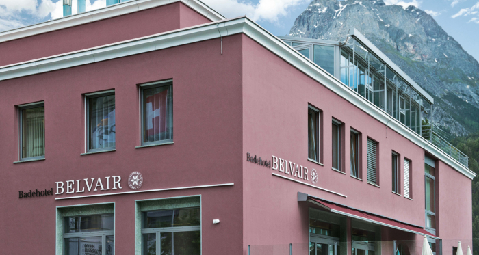 Aussenfassade Badehotel Belvair