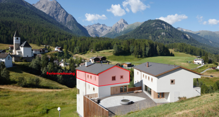 Aussicht auf das Engadiner Bergpanorama