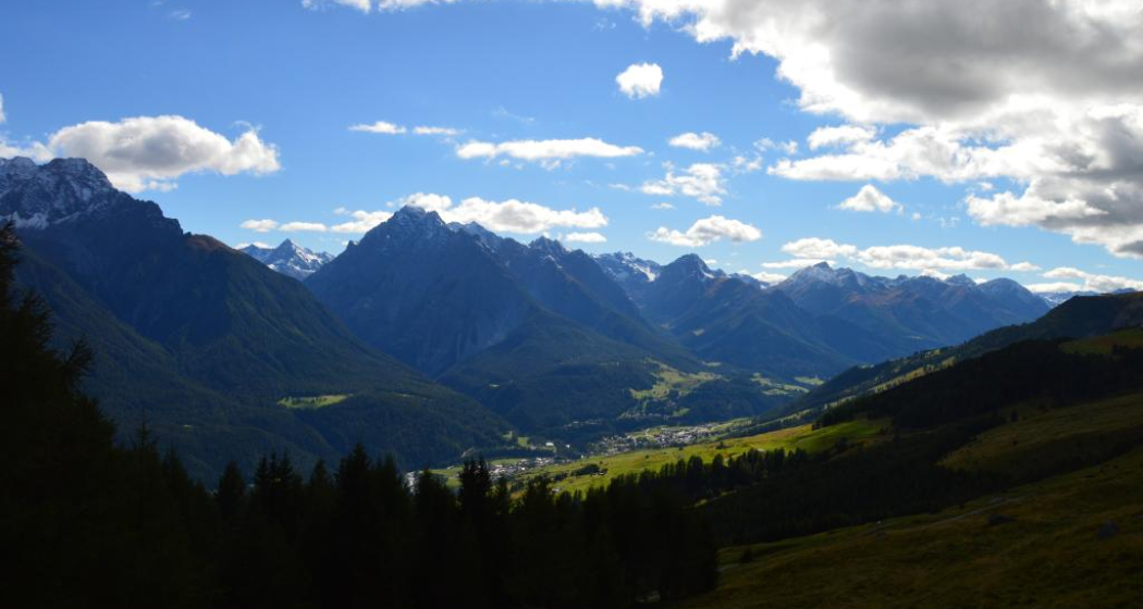 Aussicht von Alp Telf Aussicht von Alp Telf