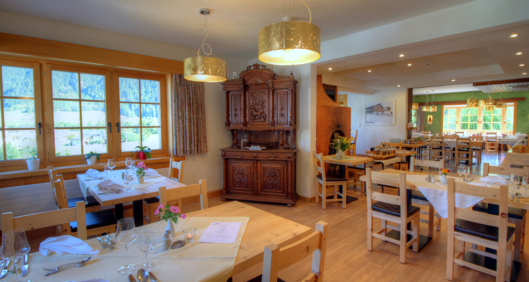 Das renovierte Restaurant im Hotel Helvetia