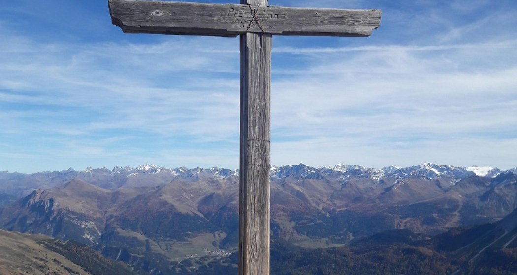Gipfelkreuz des Piz Arina