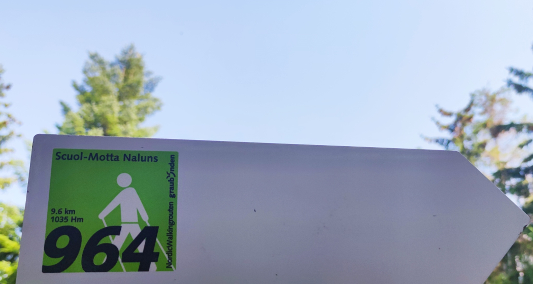 Wegweiser Nordic Walking Route Nr. 964