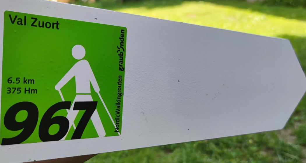 Wegweiser Nordic Walking Route Nr. 967 Wegweiser Nordic Walking Route Nr. 967