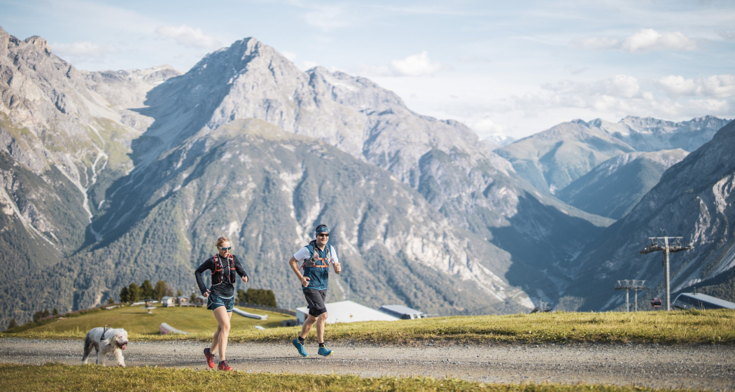 Oberhalb der Bergstation Motta Naluns bei Scuol. Oberhalb der Bergstation Motta Naluns bei Scuol.