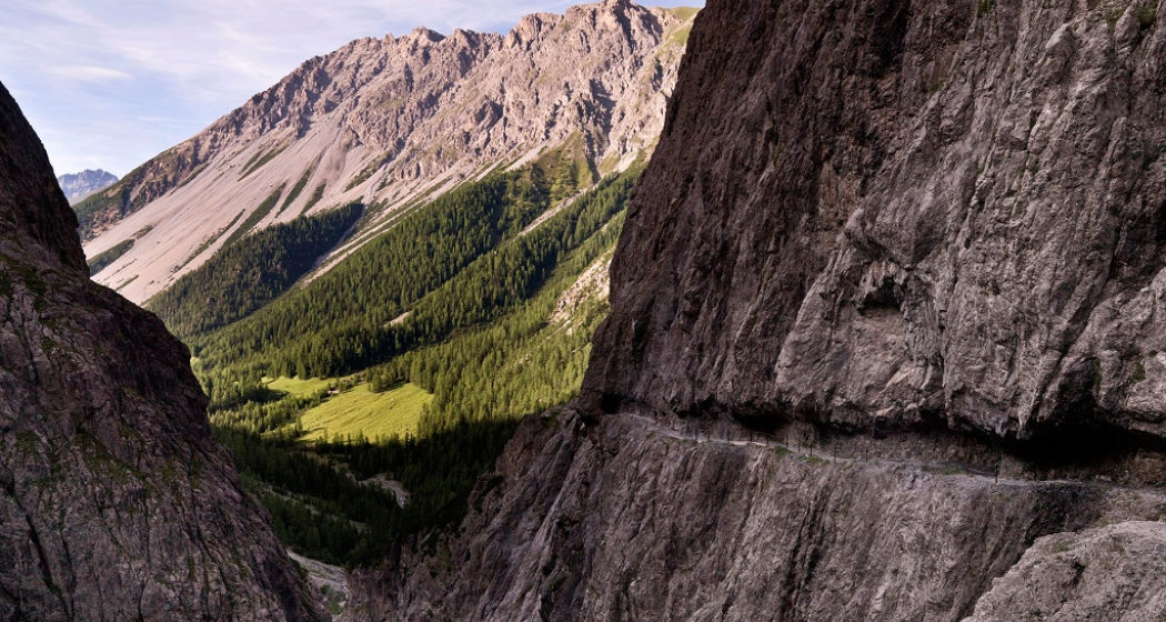 Uina-Bernina Bike-Tour. Etappe 1, Scuol - Sta. Maria Uina-Bernina Bike-Tour. Etappe 1, Scuol - Sta. Maria