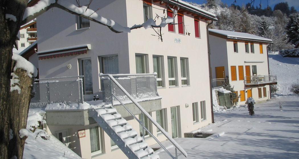 Haus Südseite im Winter Haus Südseite im Winter