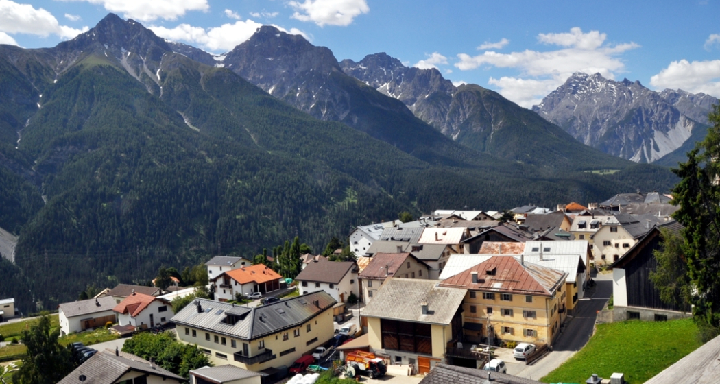 Aussicht auf die Unterengadiner Dolomiten Aussicht auf die Unterengadiner Dolomiten
