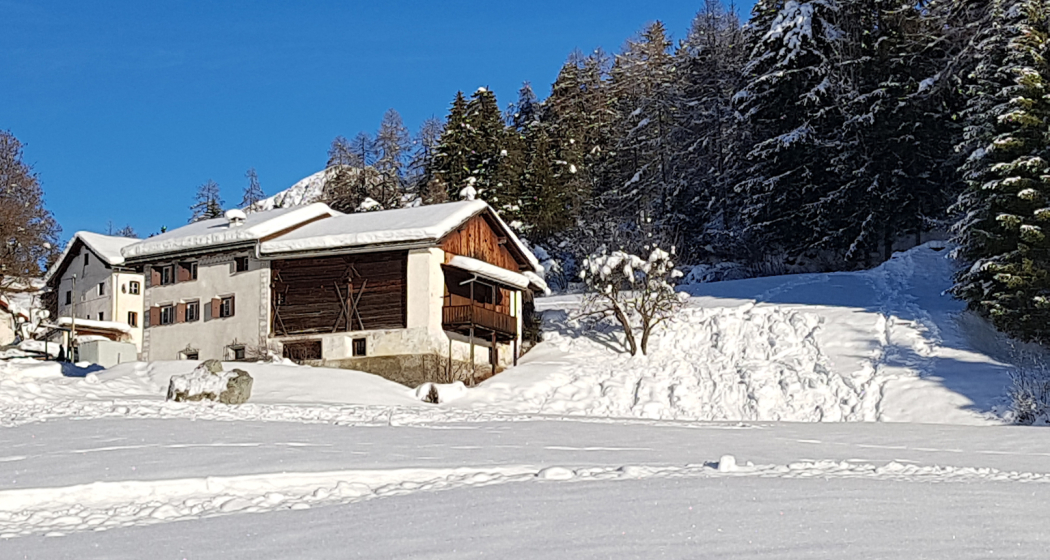 Haus Guardamunt im Winter Haus Guardamunt im Winter