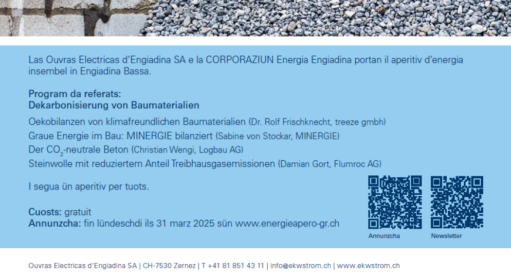 Energieapéro Graubünden. Dekarbonisierung von Baumaterialien (gdl_857150577_image)