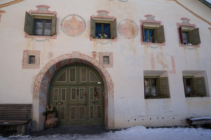 traditionelles Haus in Sent