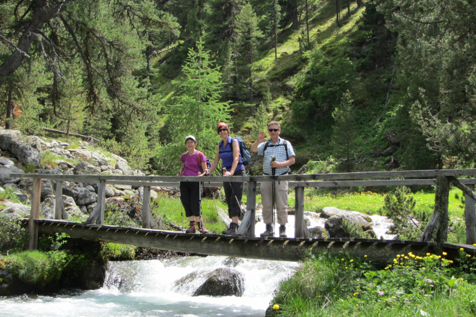 Auf der Senda da Mulin, Brücke über die Clemgia