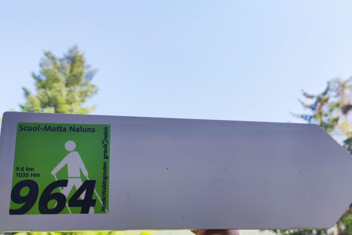 Wegweiser Nordic Walking Route Nr. 964