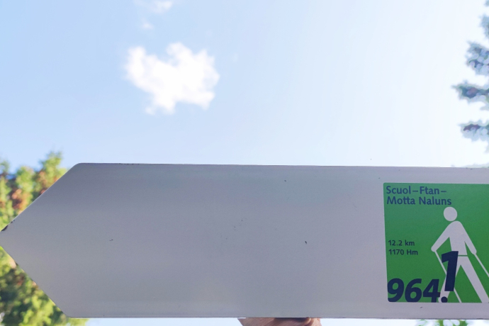 Wegweiser Nordic Walking Route Nr. 964.1