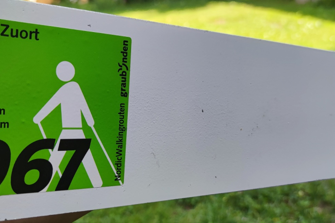 Wegweiser Nordic Walking Route Nr. 967
