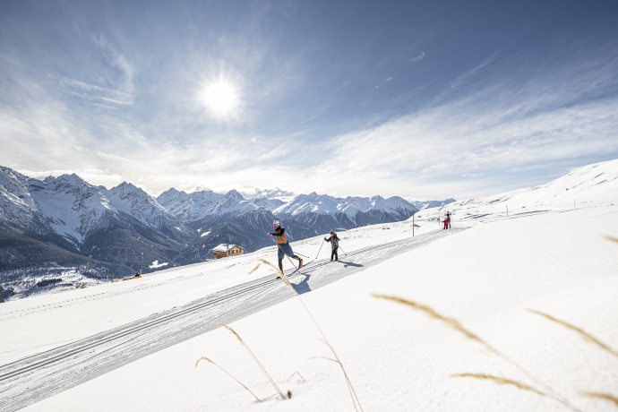 Piste panoramique à Motta Naluns
