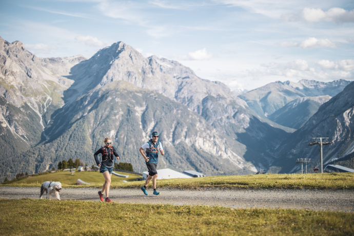 Oberhalb der Bergstation Motta Naluns bei Scuol.