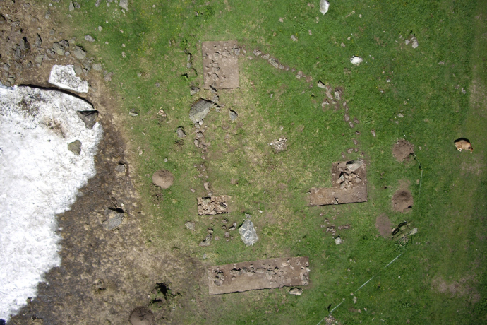 Futschölpass, Viehpferch im Val Tasna