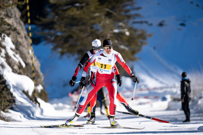 Auf der Strecke des Passlung.