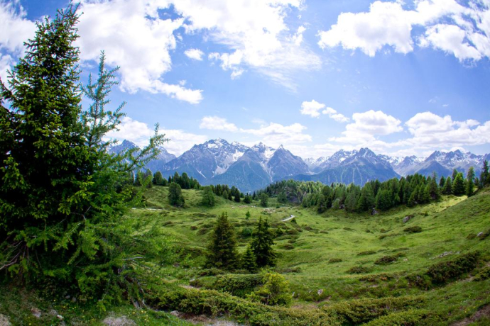High above Ftan: Piz Clünas – Alp Laret