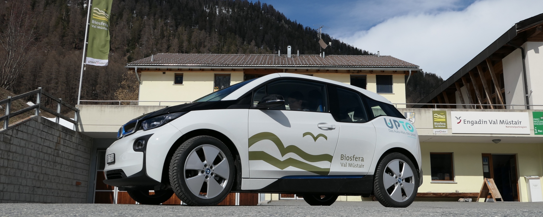 E-Auto der Biosfera Val Müstair – myclimate Cause We Care