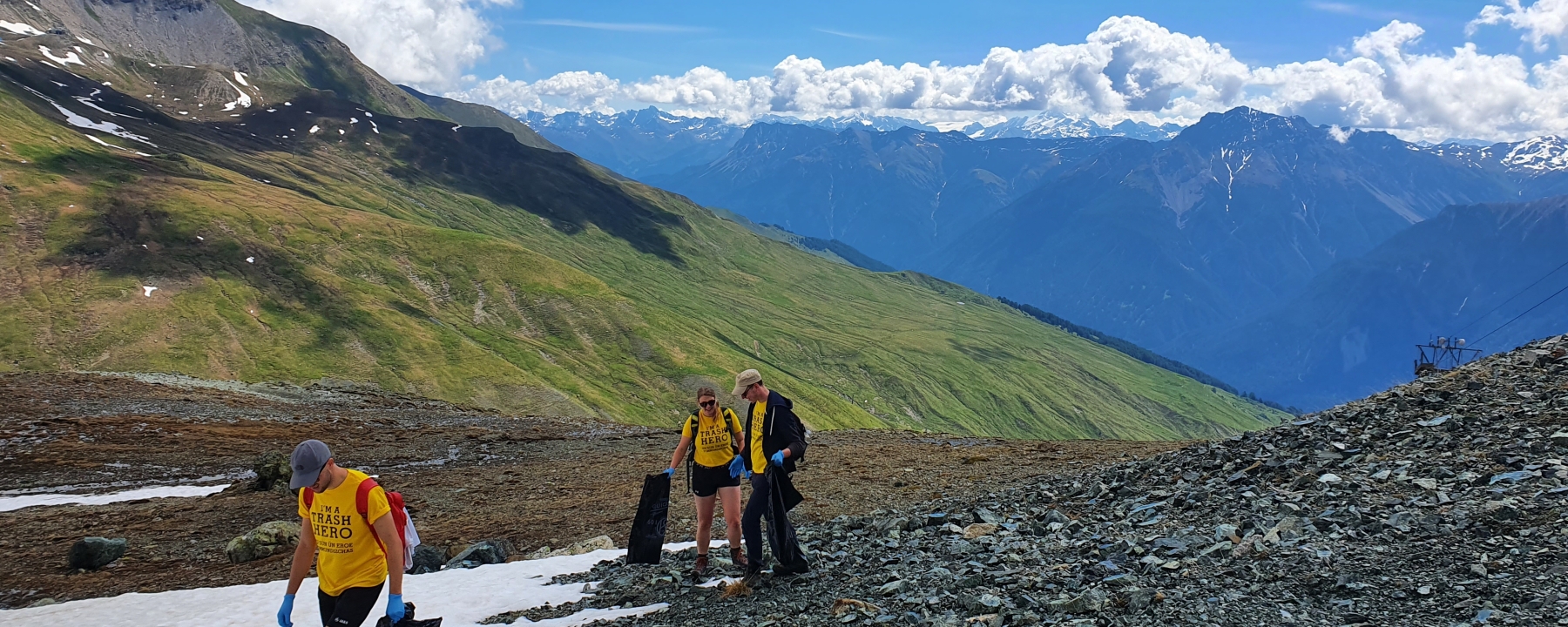 Trash Hero Pisten-Cleanup Scuol – Motta Naluns – myclimate Cause We Care