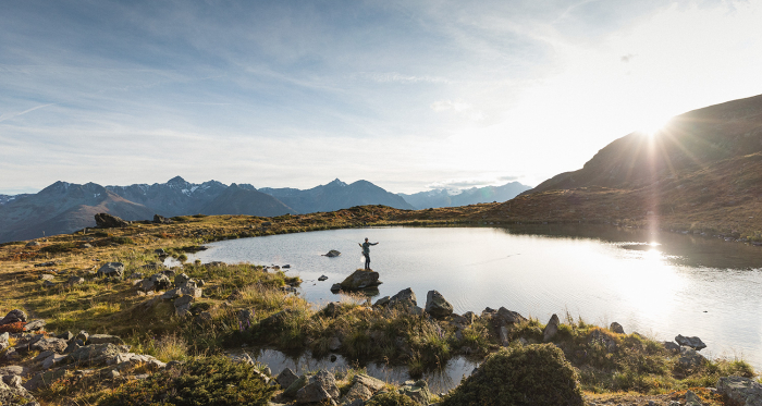 Fliegenfischen am Bergsee Lai Raduond