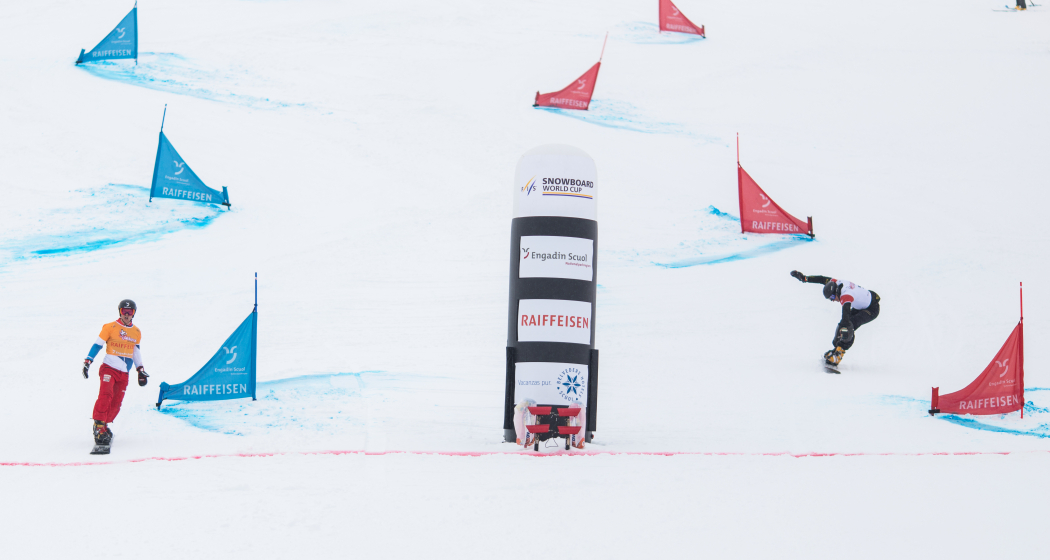 Auch Nevin Galmarini fährt am FIS Snowboard Weltcup in Scuol mit.
