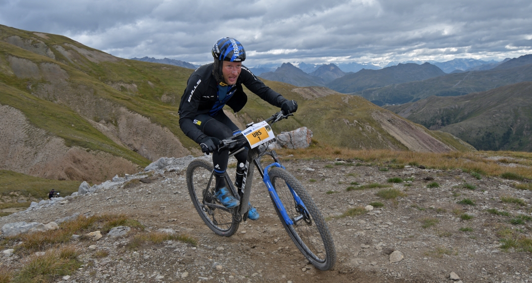 Urs Huber auf dem Pass da Chaschauna