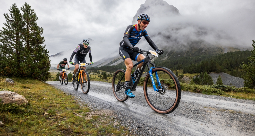 Urs Huber unterwegs beim Nationalpark Bike-Marathon