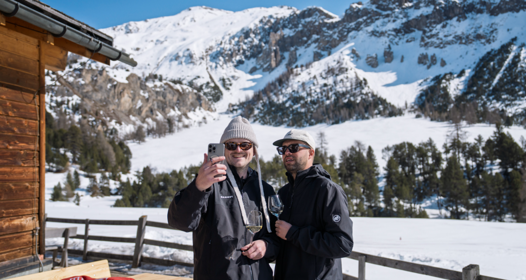 Noah Bachmann und Nico Franzosi auf der Alp Champatsch Val Müstair