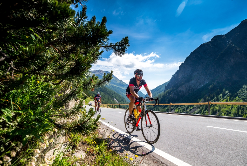 Engadin Radmarathon auf dem Flüelapass in Engadin Scuol Zernez