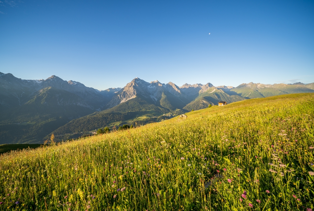 Sommerferien in der Nationalparkregion Engadin Scuol Zernez, Schweiz.
