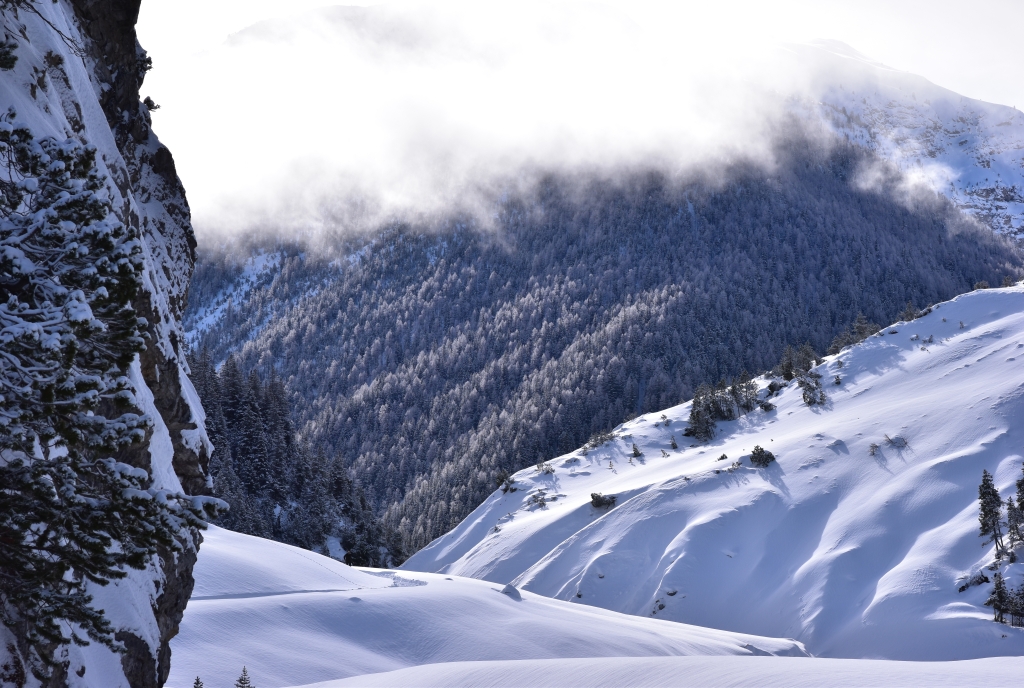 Winterwandern im Val S-charl, Unterengadin
