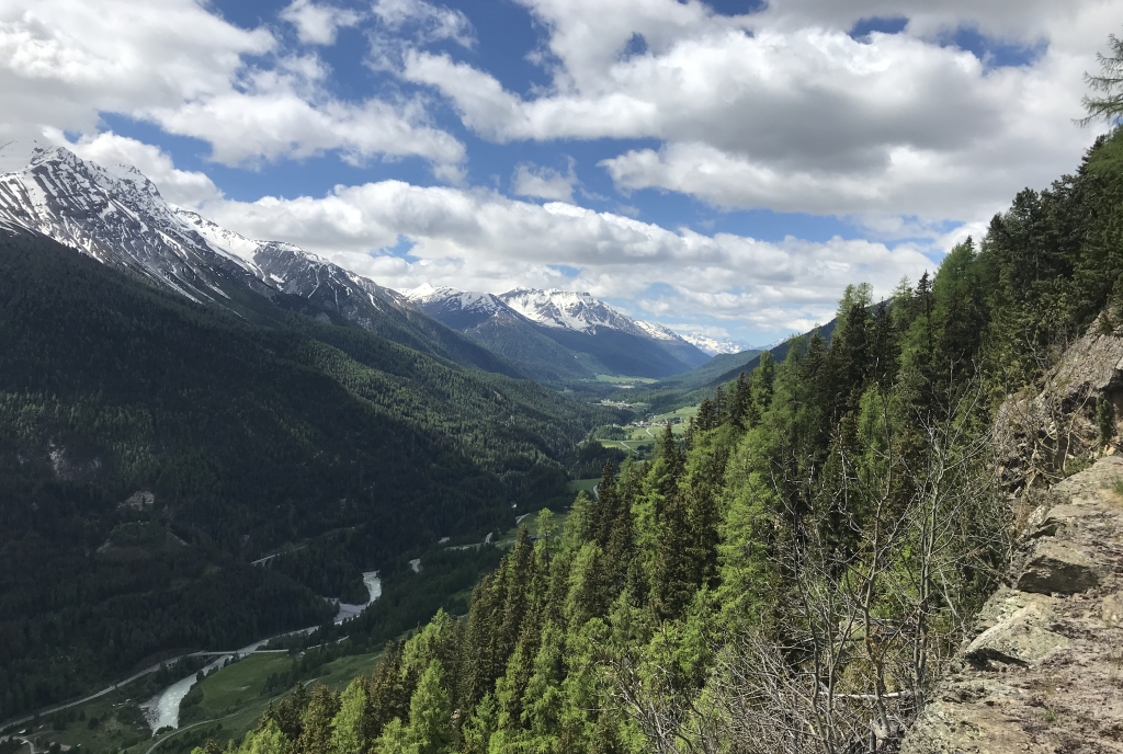 Blick in das Tal bei Zernez, Unterengadin – © Martina Stadler