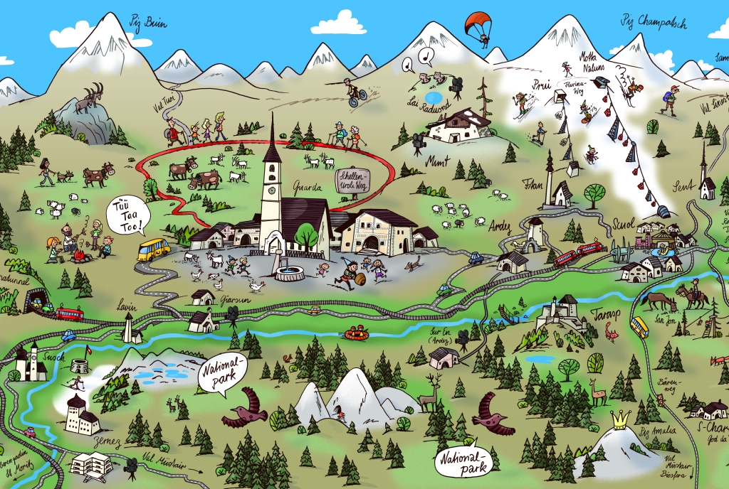 Guarda-Engadin Karte