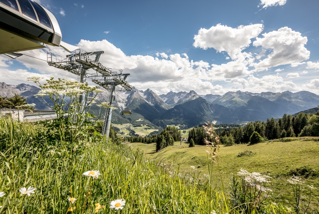 Aussicht auf die Unterengadiner Dolomiten.
